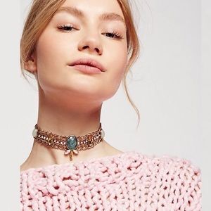 Free People Cascade Fire Stone Choker NWOT